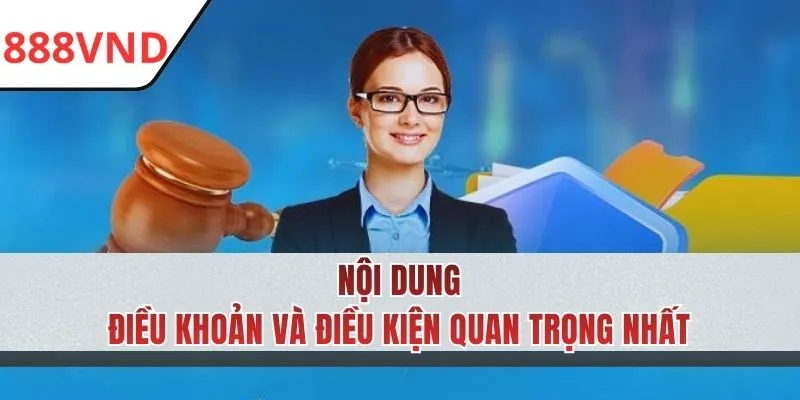 Nội dung trong điều khoản và điều kiện 888VND